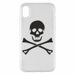 Чехол для iPhone X/Xs Череп и кости - PrintSalon