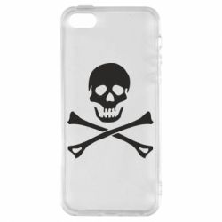 Чехол для iPhone5/5S/SE Череп и кости - PrintSalon