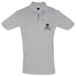 Мужское поло Череп и кости - PrintSalon