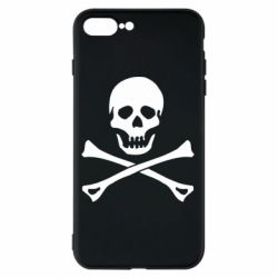 Чехол для iPhone 8 Plus Череп и кости - PrintSalon