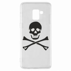 Чехол для Samsung A8+ 2018 Череп и кости - PrintSalon