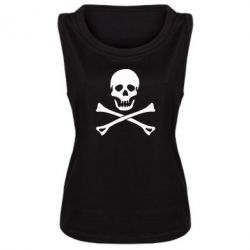 Женская майка Череп и кости - PrintSalon