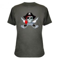 Камуфляжная футболка Череп пирата - PrintSalon