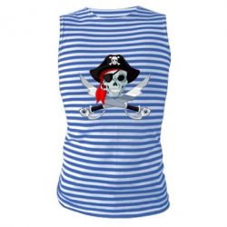 Майка-тельняшка Череп пирата - PrintSalon