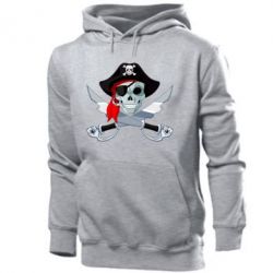 Мужское худи Череп пирата - PrintSalon