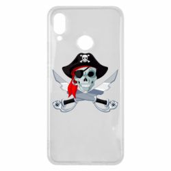 Чехол для Huawei P Smart Plus 2018 Череп пирата - PrintSalon