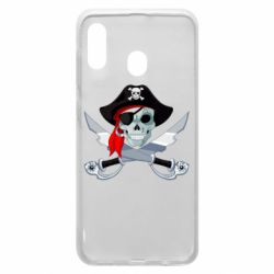 Чехол для Samsung A30 Череп пирата - PrintSalon