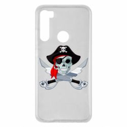 Чехол для Xiaomi Redmi Note 8 Череп пирата - PrintSalon
