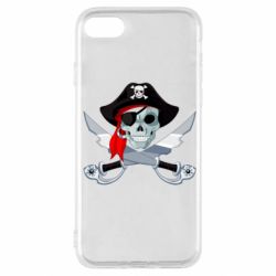 Чехол для iPhone SE 2020 Череп пирата - PrintSalon