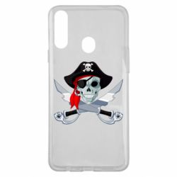 Чехол для Samsung A20s Череп пирата - PrintSalon