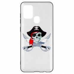 Чехол для Samsung A21s Череп пирата - PrintSalon