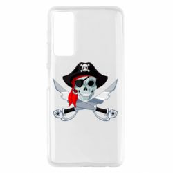 Чехол для Huawei P Smart 2021 Череп пирата - PrintSalon