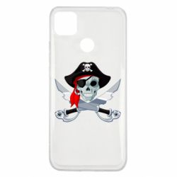 Чехол для Xiaomi Redmi 9c Череп пирата - PrintSalon