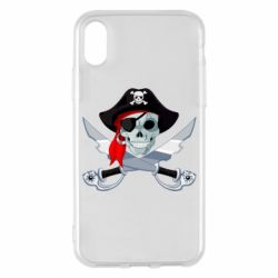 Чехол для iPhone X/Xs Череп пирата - PrintSalon