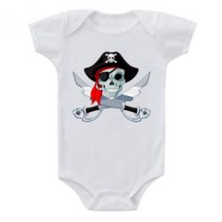 Детский бодик Череп пирата-PrintSalon Детский бодик Череп пирата