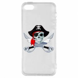 Чехол для iPhone5/5S/SE Череп пирата - PrintSalon