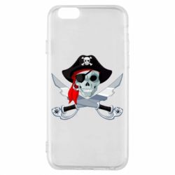 Чехол для iPhone 6/6S Череп пирата - PrintSalon