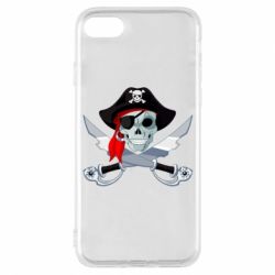 Чехол для iPhone 7 Череп пирата - PrintSalon