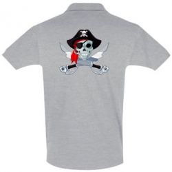 Мужское поло Череп пирата - PrintSalon