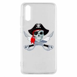 Чехол для Huawei P20 Череп пирата - PrintSalon