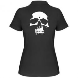 Женское поло Череп - PrintSalon