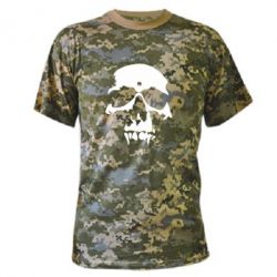 Камуфляжная футболка Череп - PrintSalon