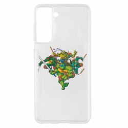 Чехол для Samsung S21 Черепашки-ниндзя