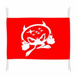 Флаг Чертик Subaru - PrintSalon