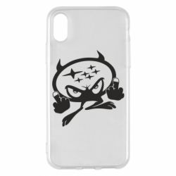 Чехол для iPhone X/Xs Чертик Subaru - PrintSalon