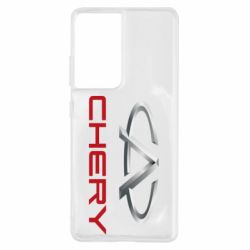 Чехол для Samsung S21 Ultra Chery Logo - PrintSalon