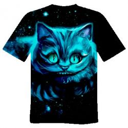 Чоловіча футболка 3D Cheshire Cat - PrintSalon