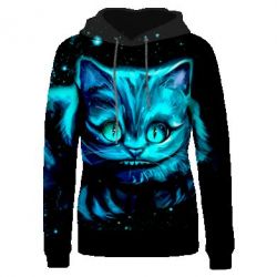 Жіноче 3D худі Cheshire Cat