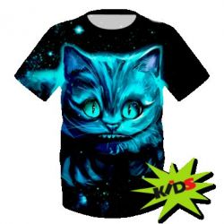 Детская 3D футболка Cheshire Cat