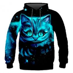 Чоловіче 3D худі Cheshire Cat