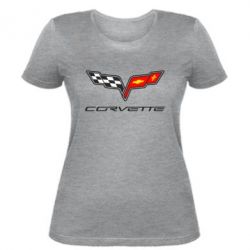 Женская футболка Chevrolet Corvette - PrintSalon