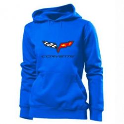 Женское худи Chevrolet Corvette - PrintSalon
