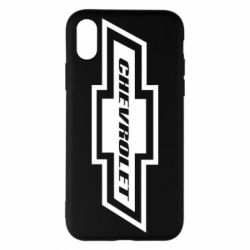 Чехол для iPhone X/Xs Chevrolet Log - PrintSalon