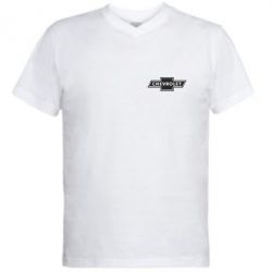 Чоловіча футболка з V-подібним вирізом Chevrolet Logo Small - PrintSalon