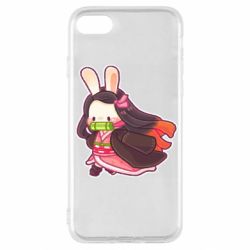 Чехол для iPhone SE 2022 Chibi Bunny Kamado Nezuko - PrintSalon