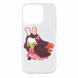 Чехол для iPhone 14 Pro Chibi Bunny Kamado Nezuko - PrintSalon