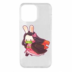 Чехол для iPhone 14 Pro Max Chibi Bunny Kamado Nezuko - PrintSalon