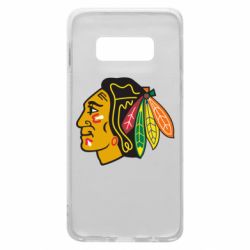 Чехол для Samsung S10e Chicago Black Hawks - PrintSalon