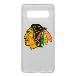 Чехол для Samsung S10 Chicago Black Hawks - PrintSalon