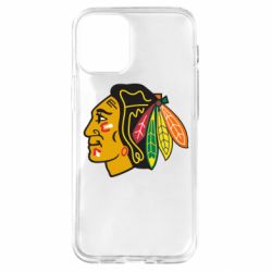 Чехол для iPhone 12 mini Chicago Black Hawks-PrintSalon Чехол для iPhone 12 mini Chicago Black Hawks