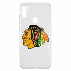 Чехол для Samsung A11/M11 Chicago Black Hawks - PrintSalon
