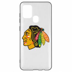 Чехол для Samsung A21s Chicago Black Hawks - PrintSalon