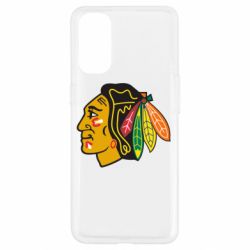Чохол для Oppo Reno 4Chicago Black Hawks-PrintSalon Чохол для Oppo Reno 4Chicago Black Hawks