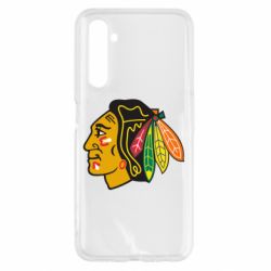 Чехол для Realme 6 Chicago Black Hawks - PrintSalon