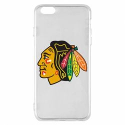 Чохол для iPhone 6 Plus/6S Plus Chicago Black Hawks-PrintSalon Чохол для iPhone 6 Plus/6S Plus Chicago Black Hawks