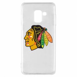 Чехол для Samsung A8 2018 Chicago Black Hawks - PrintSalon